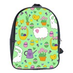 Cute Easter pattern School Bags (XL)  Front