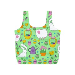 Cute Easter Pattern Full Print Recycle Bags (s)  by Valentinaart