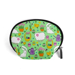 Cute Easter Pattern Accessory Pouches (small)  by Valentinaart