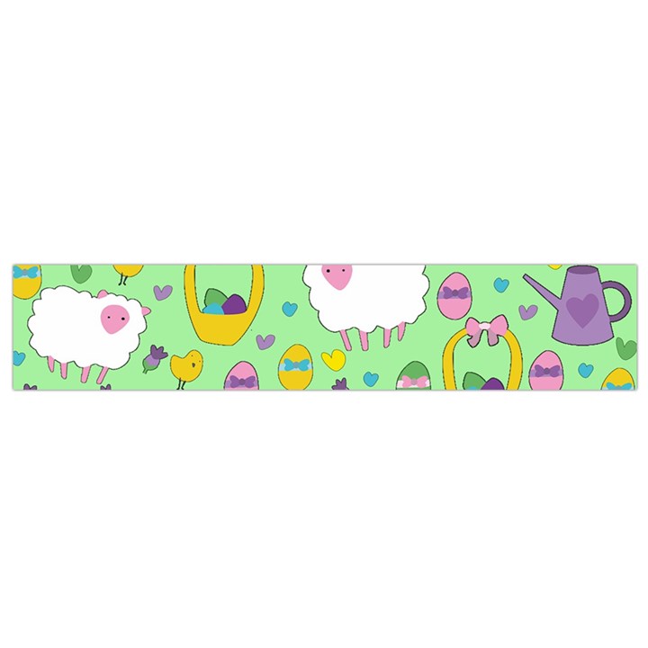 Cute Easter pattern Flano Scarf (Small)