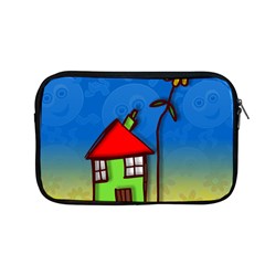 Colorful Illustration Of A Doodle House Apple Macbook Pro 13  Zipper Case