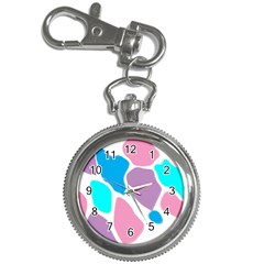 Baby Pink Girl Party Pattern Colorful Background Art Digital Key Chain Watches by Nexatart