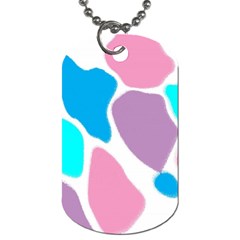 Baby Pink Girl Party Pattern Colorful Background Art Digital Dog Tag (two Sides) by Nexatart