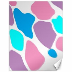 Baby Pink Girl Party Pattern Colorful Background Art Digital Canvas 12  X 16  