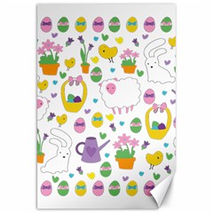 Cute Easter Pattern Canvas 20  X 30   by Valentinaart