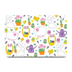 Cute Easter Pattern Plate Mats by Valentinaart