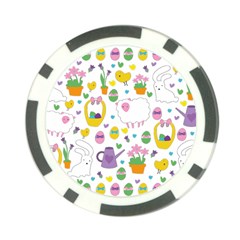 Cute Easter Pattern Poker Chip Card Guard by Valentinaart