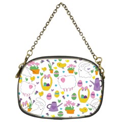 Cute Easter Pattern Chain Purses (one Side)  by Valentinaart