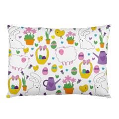 Cute Easter Pattern Pillow Case by Valentinaart