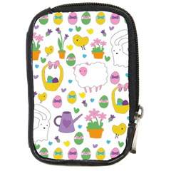 Cute Easter Pattern Compact Camera Cases by Valentinaart