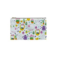 Cute Easter Pattern Cosmetic Bag (small)  by Valentinaart