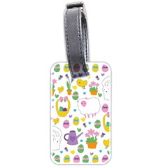 Cute Easter Pattern Luggage Tags (two Sides) by Valentinaart