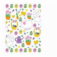 Cute Easter Pattern Large Garden Flag (two Sides) by Valentinaart