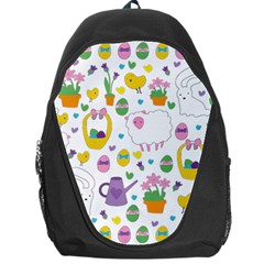 Cute Easter Pattern Backpack Bag by Valentinaart