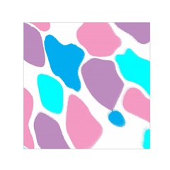 Baby Pink Girl Party Pattern Colorful Background Art Digital Small Satin Scarf (square) by Nexatart