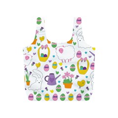 Cute Easter Pattern Full Print Recycle Bags (s)  by Valentinaart