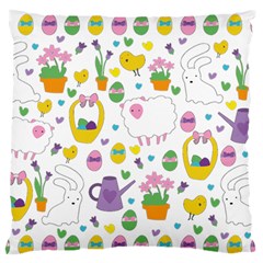 Cute Easter Pattern Standard Flano Cushion Case (two Sides) by Valentinaart