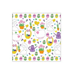 Cute Easter Pattern Satin Bandana Scarf by Valentinaart