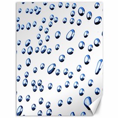 Water Drops On White Background Canvas 36  X 48   by Nexatart