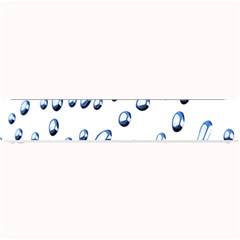 Water Drops On White Background Small Bar Mats by Nexatart