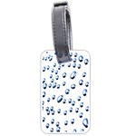 Water Drops On White Background Luggage Tags (One Side)  Front