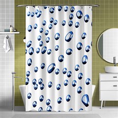 Water Drops On White Background Shower Curtain 48  X 72  (small)  by Nexatart