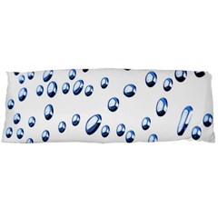 Water Drops On White Background Body Pillow Case (dakimakura) by Nexatart