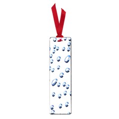 Water Drops On White Background Small Book Marks by Nexatart