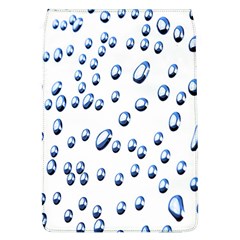 Water Drops On White Background Flap Covers (l)  by Nexatart