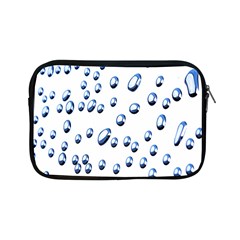 Water Drops On White Background Apple Ipad Mini Zipper Cases by Nexatart