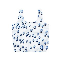 Water Drops On White Background Full Print Recycle Bags (s)  by Nexatart