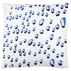 Water Drops On White Background Standard Flano Cushion Case (two Sides) by Nexatart