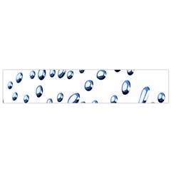 Water Drops On White Background Flano Scarf (small) by Nexatart