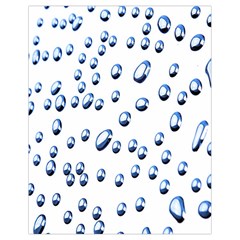 Water Drops On White Background Drawstring Bag (small) by Nexatart