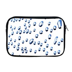 Water Drops On White Background Apple Macbook Pro 17  Zipper Case