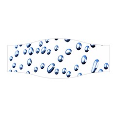 Water Drops On White Background Stretchable Headband