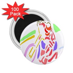 Motorcycle Racing The Slip Motorcycle 2 25  Magnets (100 Pack)  by Nexatart