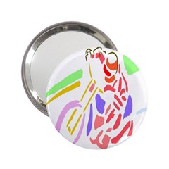 Motorcycle Racing The Slip Motorcycle 2 25  Handbag Mirrors by Nexatart