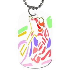 Motorcycle Racing The Slip Motorcycle Dog Tag (one Side) by Nexatart