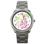 Motorcycle Racing The Slip Motorcycle Sport Metal Watch Front