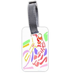 Motorcycle Racing The Slip Motorcycle Luggage Tags (one Side)  by Nexatart