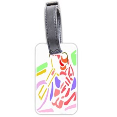 Motorcycle Racing The Slip Motorcycle Luggage Tags (two Sides) by Nexatart