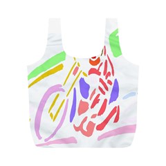 Motorcycle Racing The Slip Motorcycle Full Print Recycle Bags (m)  by Nexatart