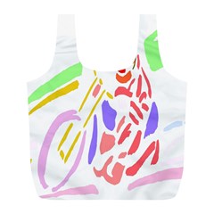 Motorcycle Racing The Slip Motorcycle Full Print Recycle Bags (l)  by Nexatart