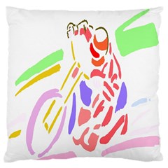 Motorcycle Racing The Slip Motorcycle Standard Flano Cushion Case (one Side) by Nexatart