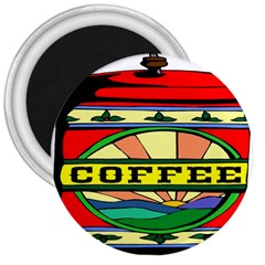 Coffee Tin A Classic Illustration 3  Magnets by Nexatart