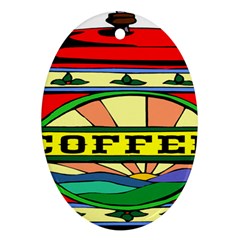 Coffee Tin A Classic Illustration Ornament (oval) by Nexatart