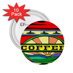 Coffee Tin A Classic Illustration 2 25  Buttons (10 Pack)  by Nexatart