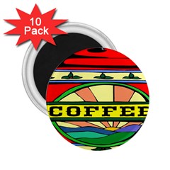 Coffee Tin A Classic Illustration 2 25  Magnets (10 Pack) 