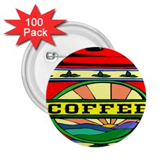 Coffee Tin A Classic Illustration 2 25  Buttons (100 Pack)  by Nexatart